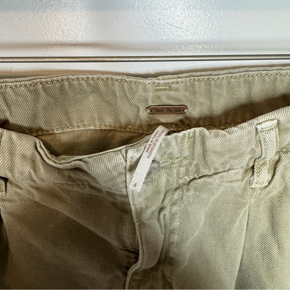Free People First Light Sage Green Utility Cargo Pants Size 4 - Picture 6 of 9